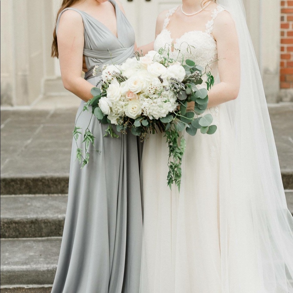 Beautiful Gray Maxi Dress